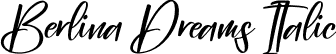 Berlina Dreams Italic font - Berlina-Dreams-Italic.otf