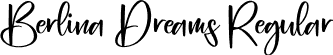 Berlina Dreams Regular font - Berlina-Dreams.otf