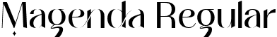 Magenda Regular font - magendaregular-mvwjx.ttf