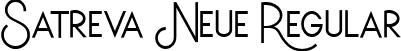 Satreva Neue Regular font - Satreva-Neue.ttf