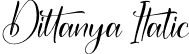 Dittanya Italic font - Dittanya-Italic.otf