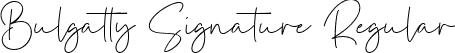 Bulgatty Signature Regular font - Bulgatty-Signature-1.ttf