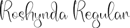 Roshynda Regular font - Roshynda.otf