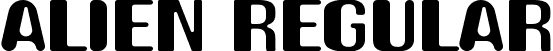 Alien Regular font - Alien.ttf