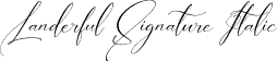 Landerful Signature Italic font - Landerful-Signature-Italic.otf