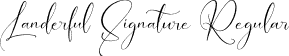 Landerful Signature Regular font - Landerful-Signature.otf