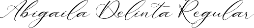 Abigaila Delinta Regular font - Abigaila-Delinta.otf