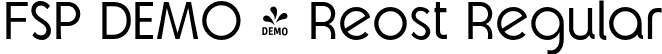 FSP DEMO - Reost Regular font - Fontspring-DEMO-reost-regular.otf