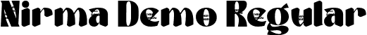 Nirma Demo Regular font - Nirma-Demo.ttf