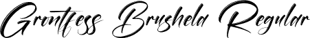 Grontfess Brushela Regular font - Grontfess-Brushela.otf