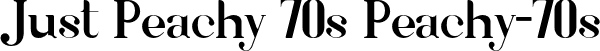 Just Peachy 70s Peachy-70s font - just-peachy-70s.otf