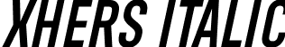 Xhers Italic font - xhers-regular-italic.otf