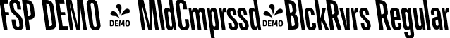 FSP DEMO - MldCmprssd-BlckRvrs Regular font - Fontspring-DEMO-molde-compressed-blackreverse.otf