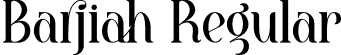 Barjiah Regular font - Barjiah.otf