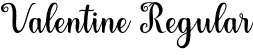 Valentine Regular font - Valentine-memo.otf