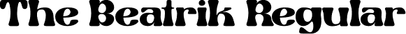 The Beatrik Regular font - The-Beatrik.ttf