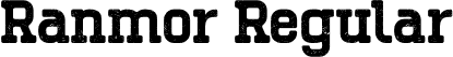 Ranmor Regular font - ranmorregular-lgj50.otf