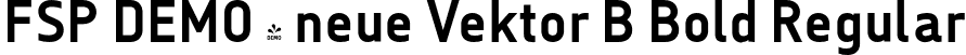 FSP DEMO - neue Vektor B Bold Regular font - Fontspring-DEMO-neuevektor-b-bold.otf