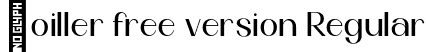 Boiller free version Regular font - boillerfreeversionregular-goaqa.ttf