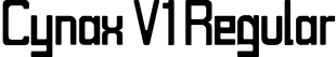 Cynax V1 Regular font - cynax-v1.ttf