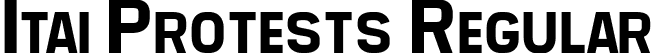 Itai Protests Regular font - Itai-Protests.ttf