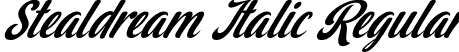 Stealdream Italic Regular font - Stealdream Italic.otf