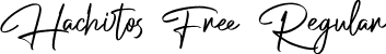 Hachitos Free Regular font - hachitos-free.ttf