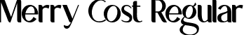 Merry Cost Regular font - MerryCost-7B84l.ttf