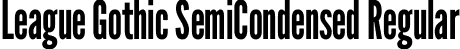 League Gothic SemiCondensed Regular font - LeagueGothic_SemiCondensed-Regular.ttf