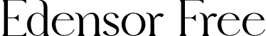 Edensor Free font - edensor-free.otf