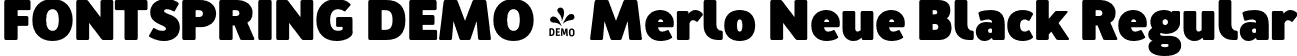 FONTSPRING DEMO - Merlo Neue Black Regular font - Fontspring-DEMO-merloneue-black.otf