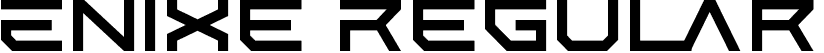 Enixe Regular font - Enixe.ttf