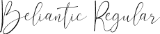 Beliantic Regular font - Beliantic.ttf