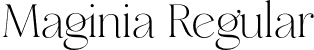 Maginia Regular font - MaginiaRegular-BWP6x.otf