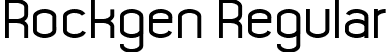 Rockgen Regular font - Rockgen.ttf