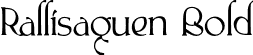 Rallisaguen Bold font - Rallisaguen-Bold.otf