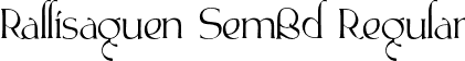 Rallisaguen SemBd Regular font - Rallisaguen-SemiBold.otf