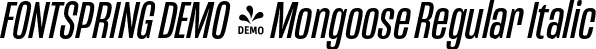 FONTSPRING DEMO - Mongoose Regular Italic font - Fontspring-DEMO-mongoose-italic.otf