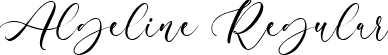 Algeline Regular font - Algeline.ttf