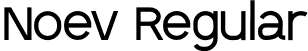 Noev Regular font - Noev.otf