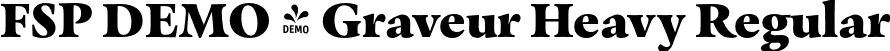 FSP DEMO - Graveur Heavy Regular font - Fontspring-DEMO-graveur-heavy.otf