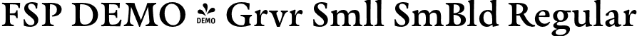 FSP DEMO - Grvr Smll SmBld Regular font - Fontspring-DEMO-graveur-smallsemibold.otf