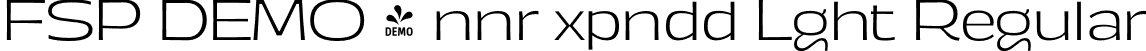 FSP DEMO - nnr xpndd Lght Regular font - Fontspring-DEMO-annuario-expandedlight.otf