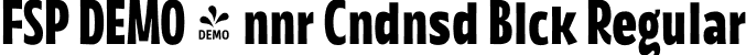 FSP DEMO - nnr Cndnsd Blck Regular font - Fontspring-DEMO-annuario-condensedblack.otf