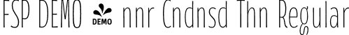 FSP DEMO - nnr Cndnsd Thn Regular font - Fontspring-DEMO-annuario-condensedthin.otf