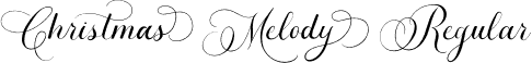 Christmas Melody Regular font - Christmas Melody.otf