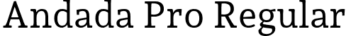 Andada Pro Regular font - AndadaPro-Regular.ttf