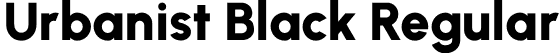 Urbanist Black Regular font - Urbanist-Black.otf