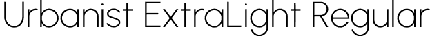 Urbanist ExtraLight Regular font - Urbanist-ExtraLight.otf