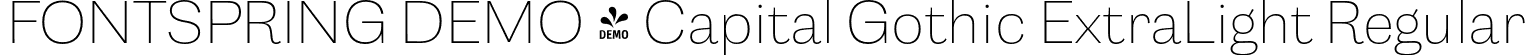 FONTSPRING DEMO - Capital Gothic ExtraLight Regular font - Fontspring-DEMO-capitalgothic-extralight.otf